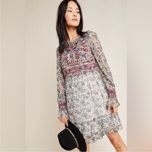 Anthropologie Gisella Beaded Tunic Dress, 2
